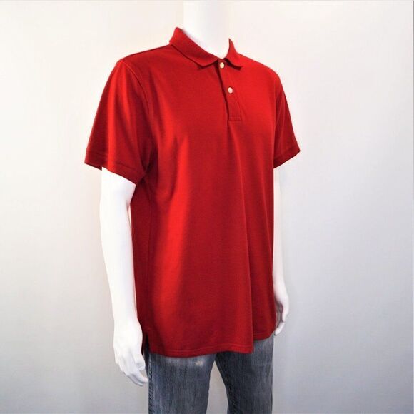 Goodfellow And Co Men Loring Polo Shirt Size Large Red Velvet Standard Fit - Picture 3 of 8